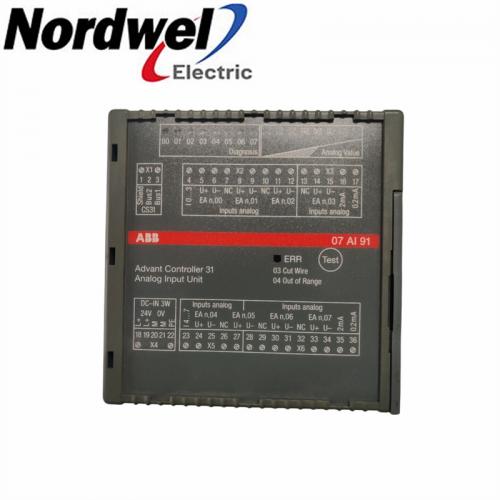 ABB | 07AI91 GJR5251600R0202 | Analog Input Unit
