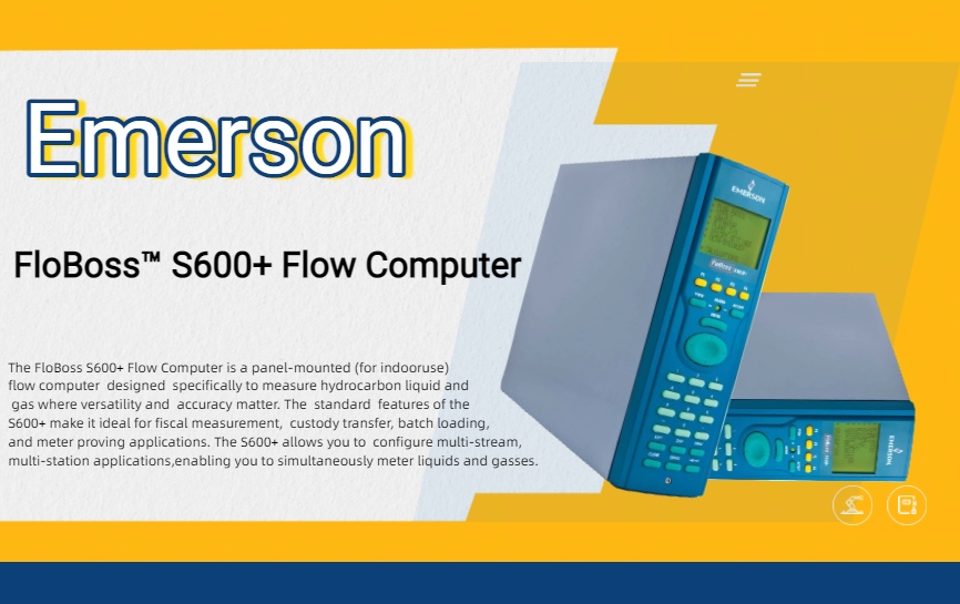 Emerson FloBoss S600+ Flow Computer Redefines Hydrocarbon Measurement ...